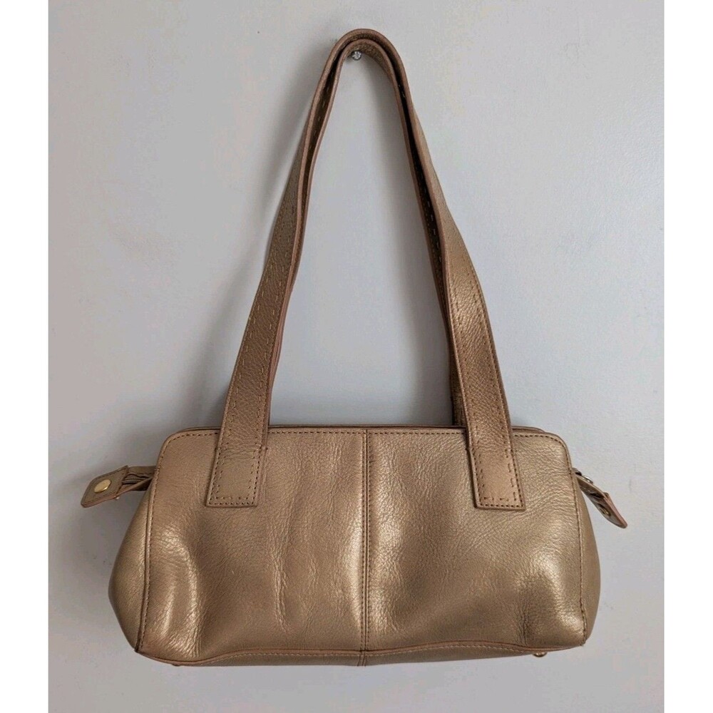 Women's Metallic Taupe Shoulder Bag